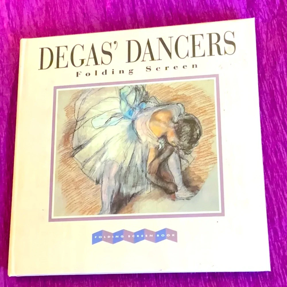 Beautiful moire accordion Degas ballerinas